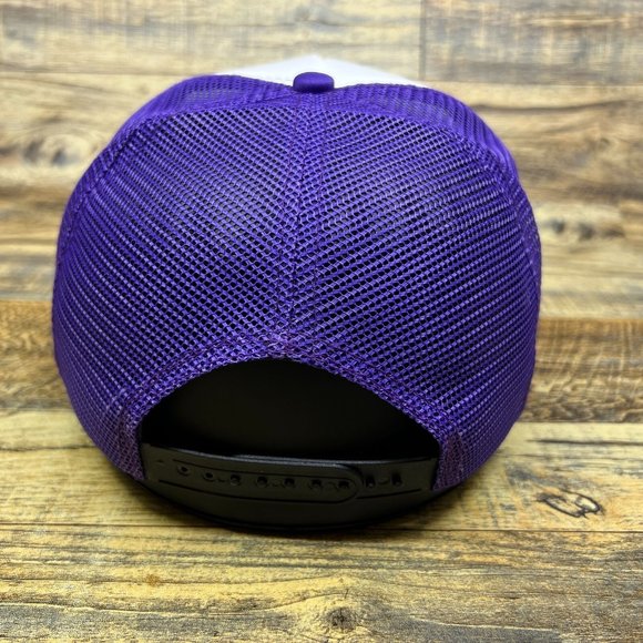 SnapOn Racing Mens Trucker Hat Purple Snapback Motorsport Retro Baseball Cap - Picture 5 of 8